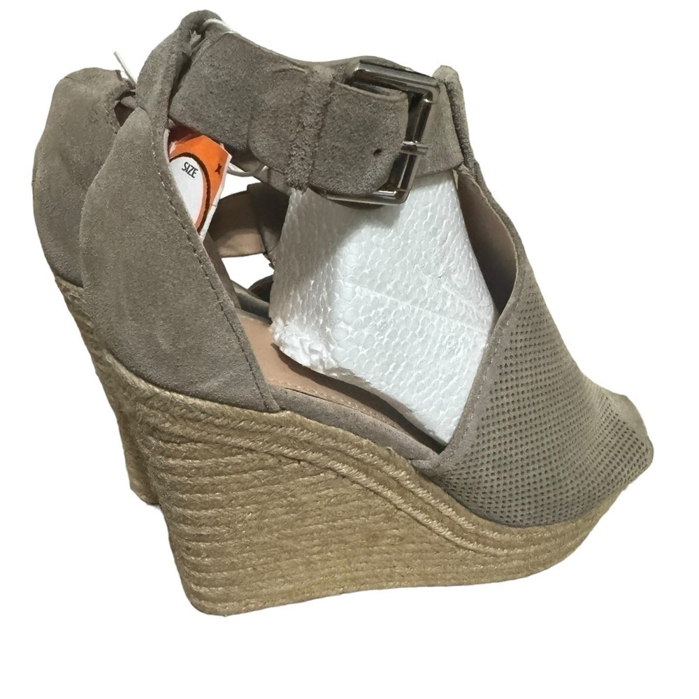 Alison High Strap Wedge by Marc Fisher in Taupe - Picture 3 of 12